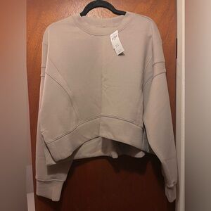 YPB neoKNIT Mini Crew Sweatshirt in Sand